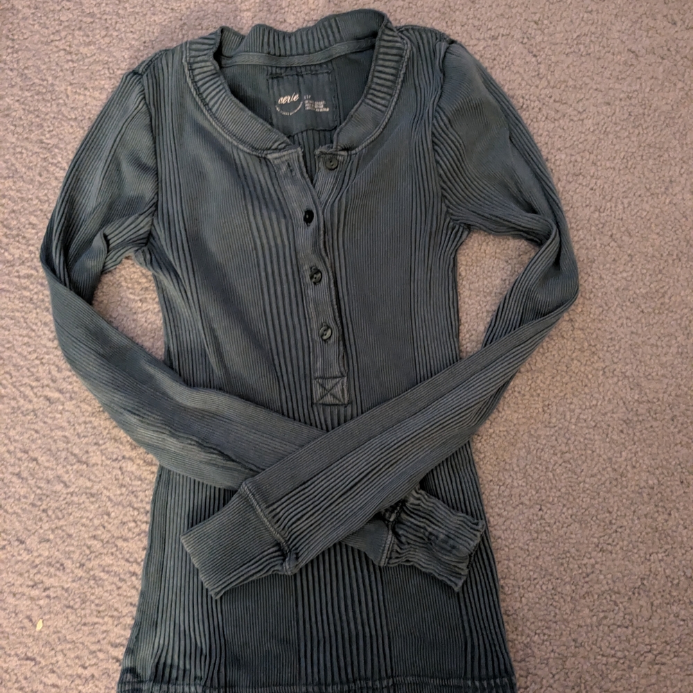 Aerie Ribbed LS Henley